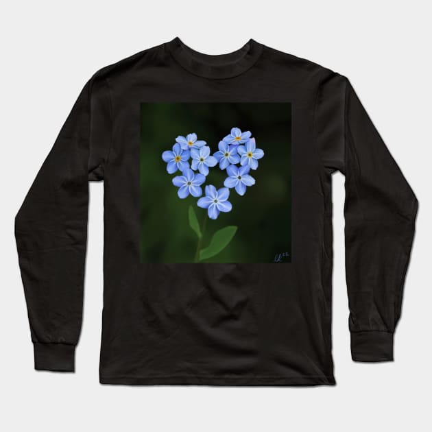 please forget me not Long Sleeve T-Shirt by artbyemuu